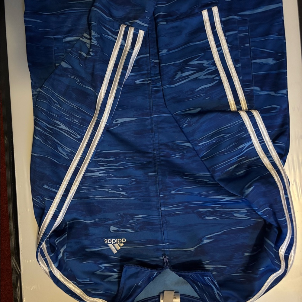 Adidas Blue Patterned Jacket